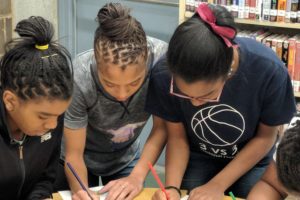 Circuits and Coding Summer Camp for Middle and High School Girls at the Detroit Public Library, Redford Branch.